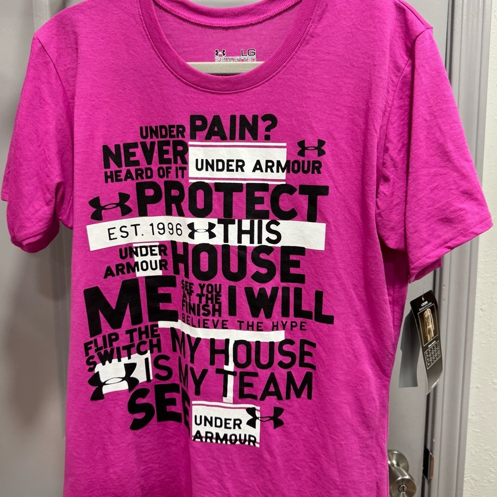 Under Armour Magenta Graphic Tee